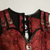 JACQUARD AND LEATHER CORSET