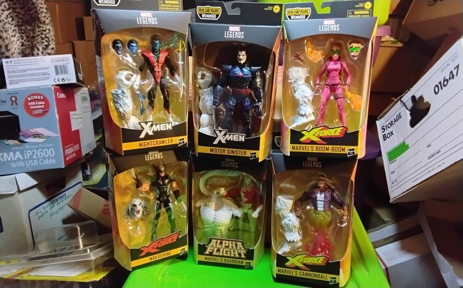 MARVEL LEGENDS BAF WENDIGO SET OF 6 ACTION FIGURES