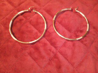 10k gold plated hoop earrings