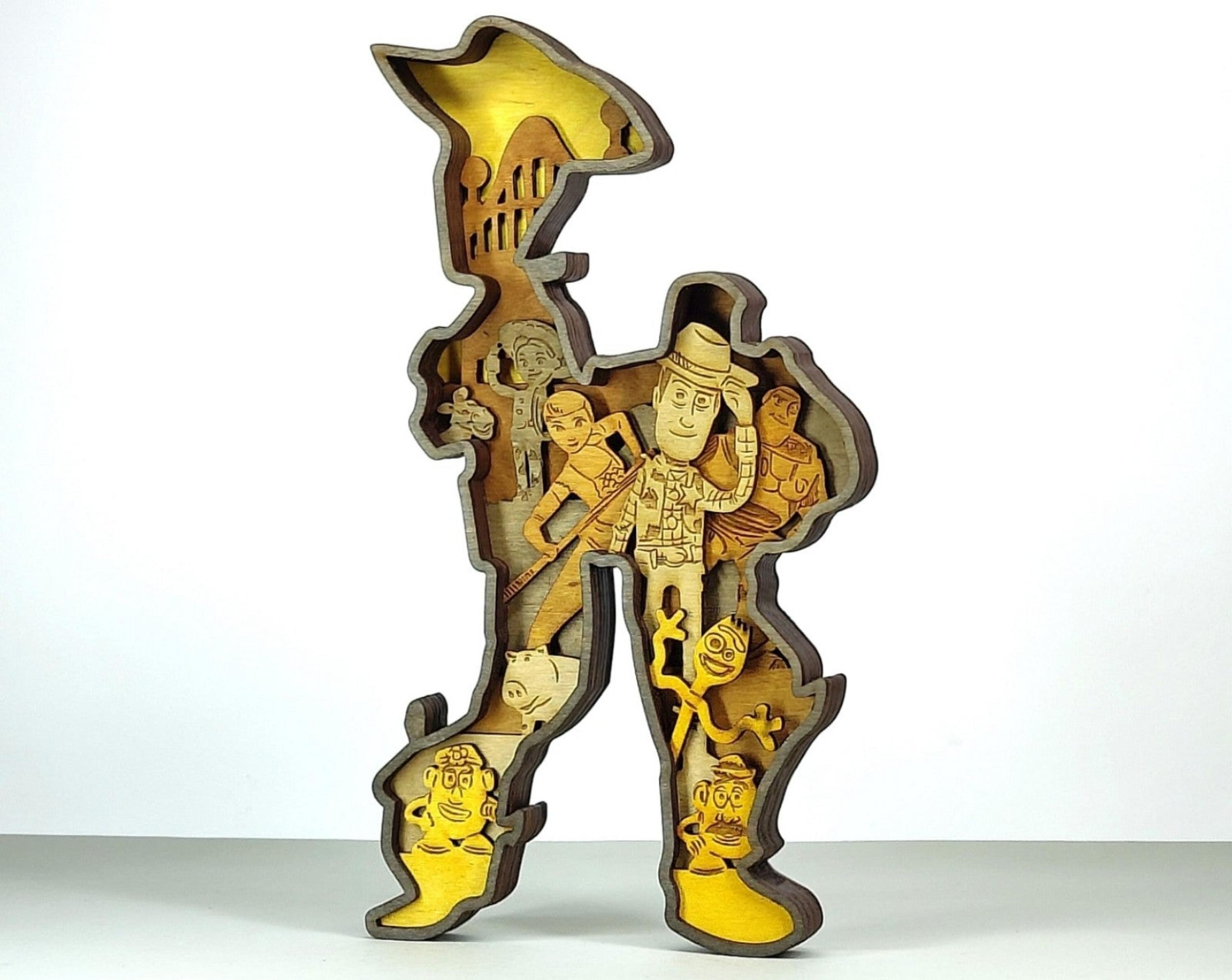 Custom made 6inch wood statue