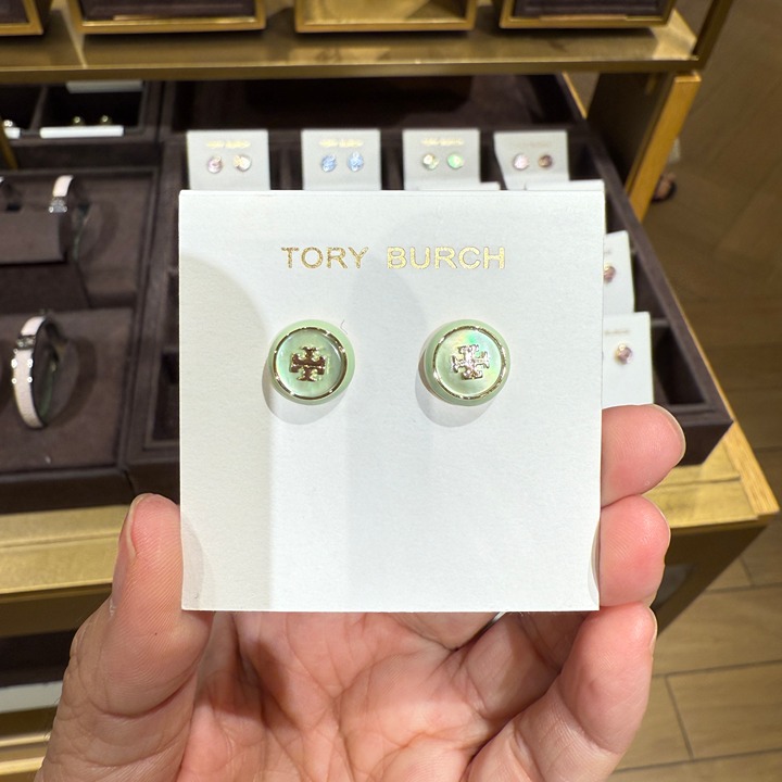 Tory Burch Mother of Pearl Stud Earring 164159