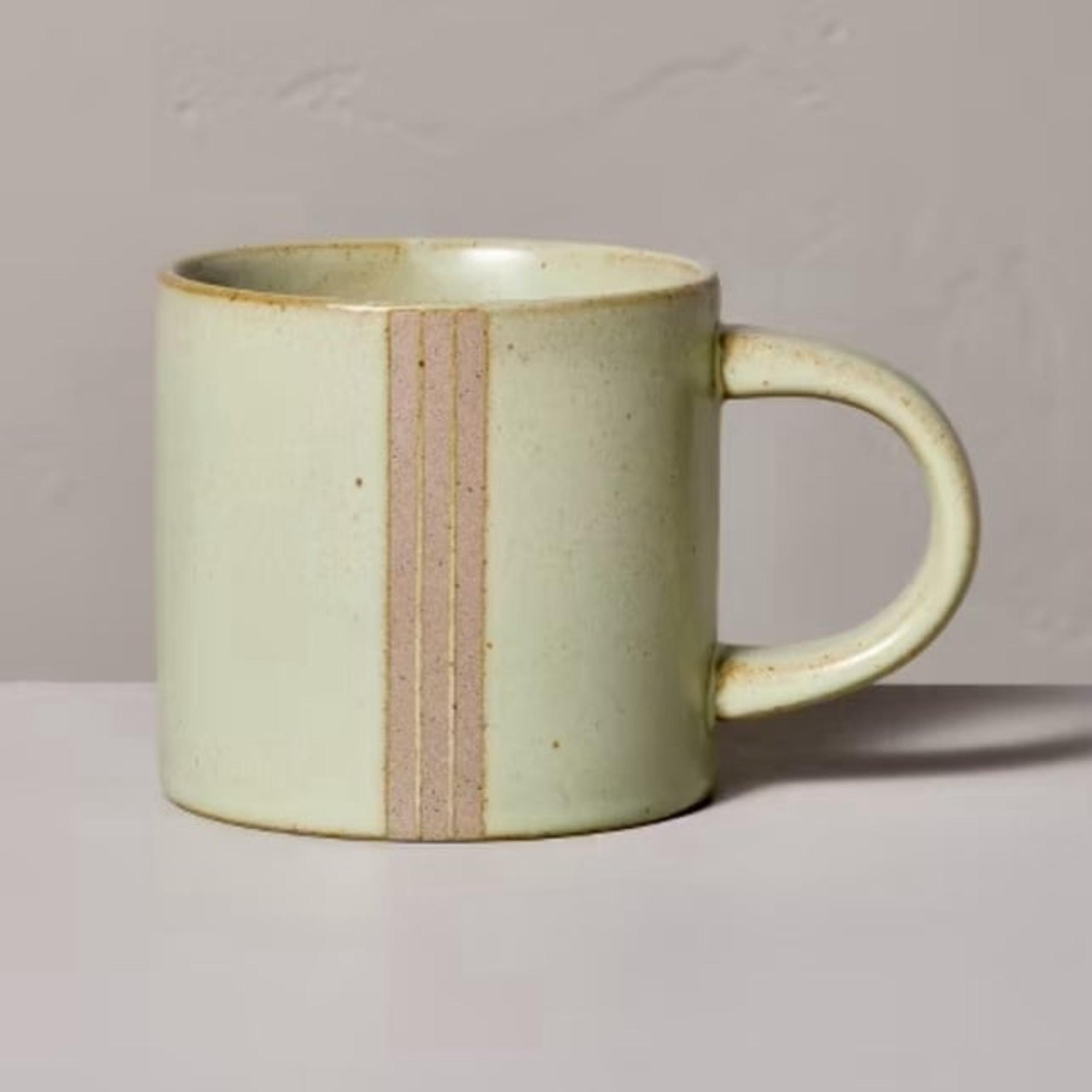 15oz Triple Stripe Stoneware Mug - Hearth & Hand™ with Magnolia