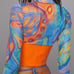 POSTER GRL Out Of Element Embossed Croc Faux Leather Underbust Corset Orange XXL