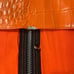 POSTER GRL Out Of Element Embossed Croc Faux Leather Underbust Corset Orange XXL