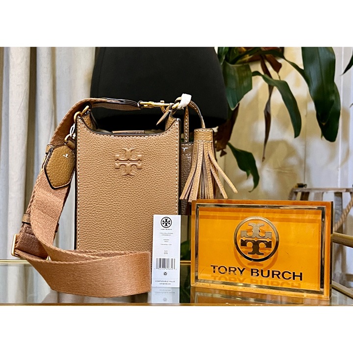 NWT AUTHENTIC TORY BURCH CAMEL THEA CROSSBODY