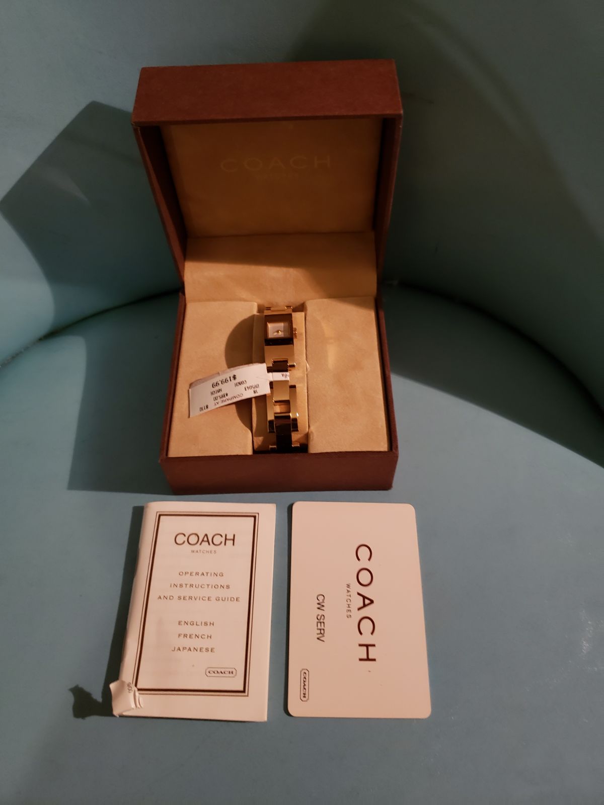 Coach Gold Watch NEW