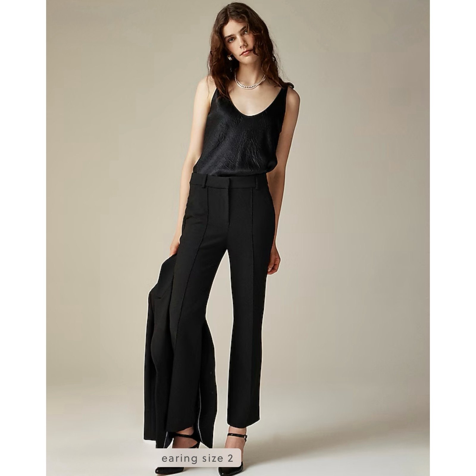 NWT J. Crew Cropped Natalia Pant Four-season Stretch Black