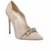 Sam Edelman DEELA Pointed Pump Heel Rhinestone Bow Cappuccino Tan Suede US 7.5 M