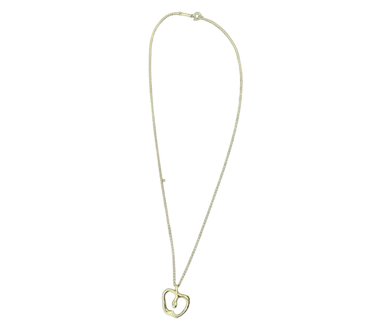 Tiffany & Co Elsa Peretti Apple Pendant Necklace Gold