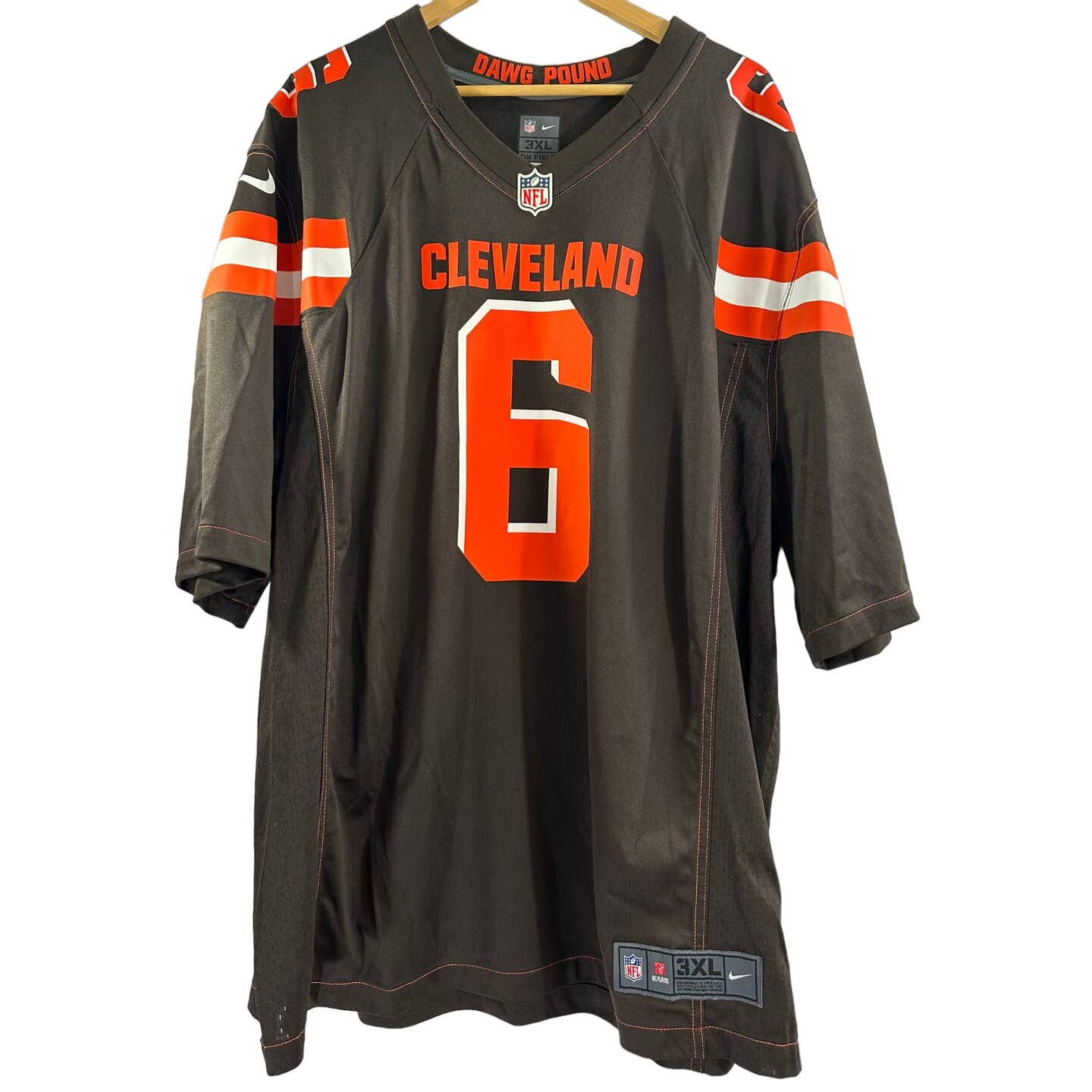 Nike Cleveland Browns NFL On Field Baker Mayfield Jersey #6 DAWG POUND Size XXXL