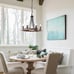 6-light Modern Farmhouse Wagon Wheel Chandelier Light lighting