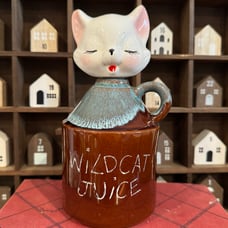 Wildcat Juice Ceramic Decanter Cat Stopper