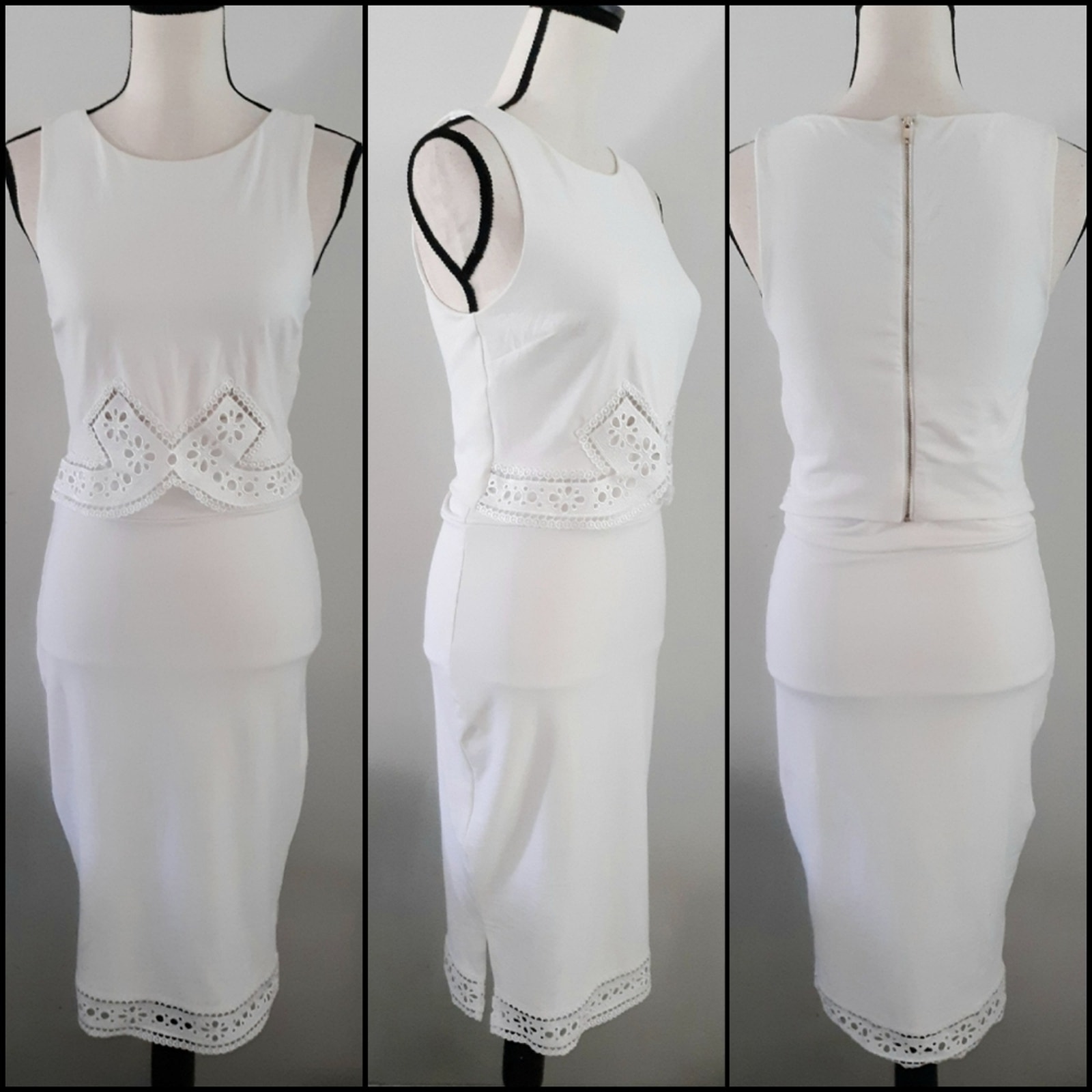 VTG Bebe 2 Piece Bodycon Skirt Set