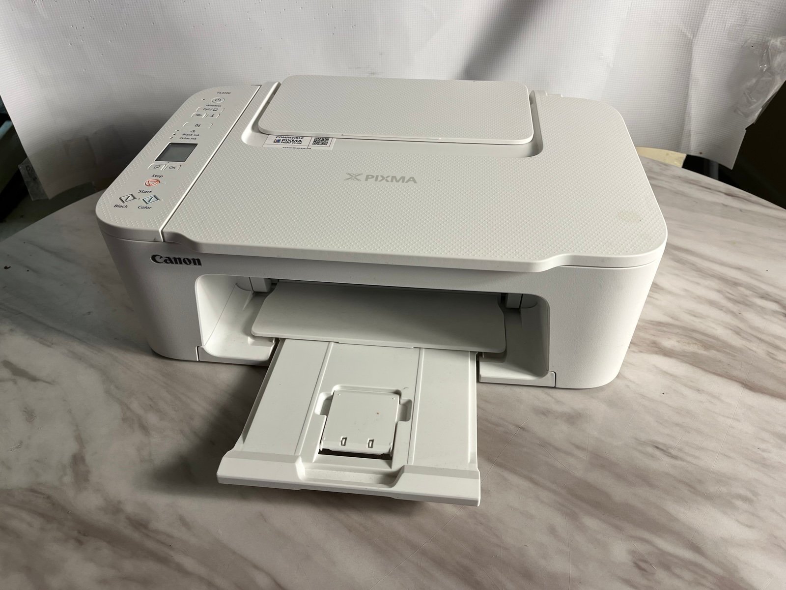 Canon PIXMA Wireless All-in-One Inkjet Printer - White