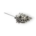 Weiss Aurora Borealis Rhinestone Flower Spray Brooch AB Navettes Vintage 2.75
