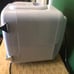 Caynel white retro mini fridge
