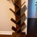 NEW 6 Shelf Retro Floor Standing Bookcase, Tall Wood Book Storage Rack