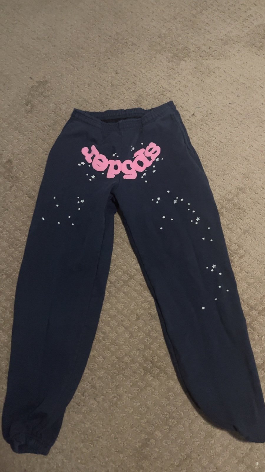 Sp5der sweatpants navy
