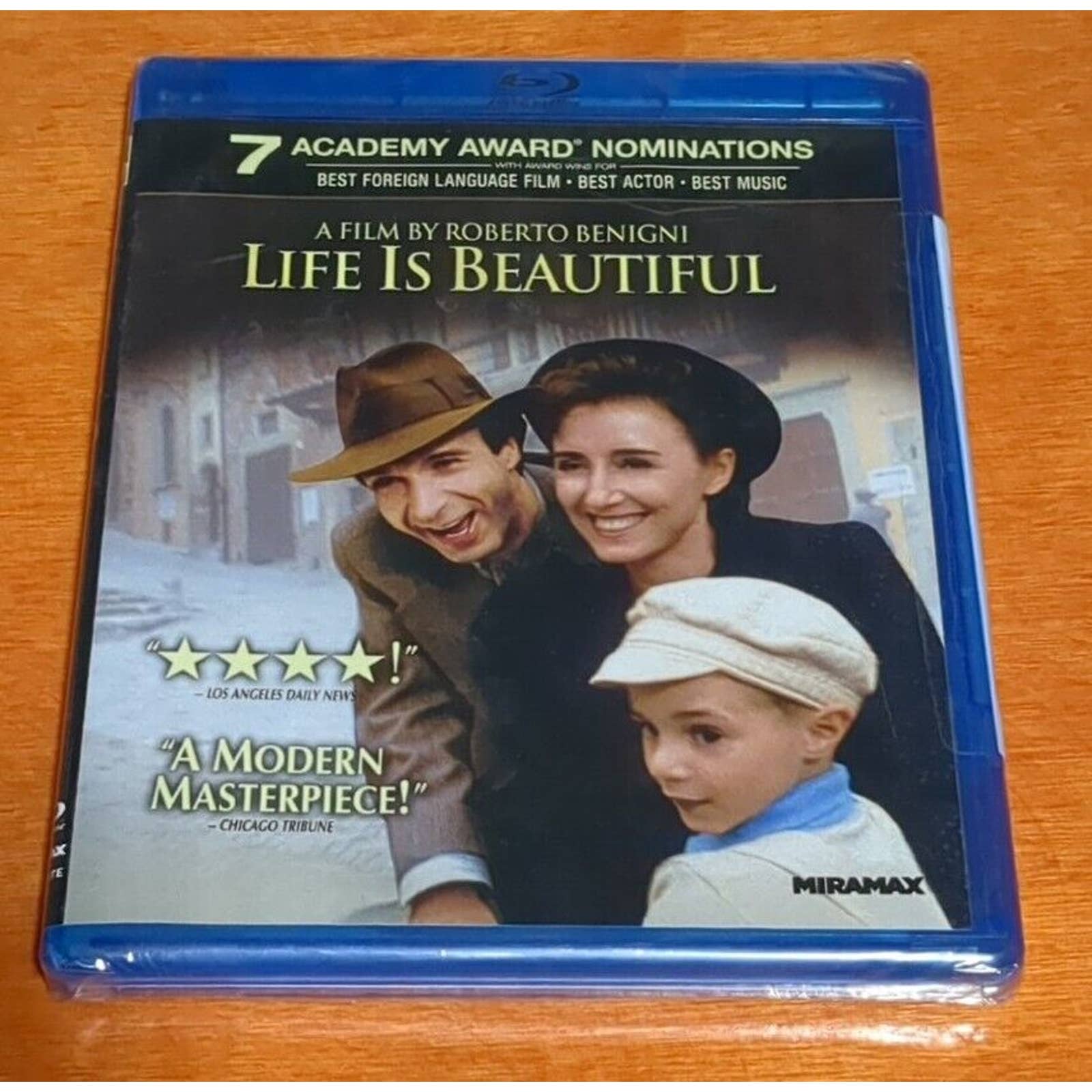 Life Is Beautiful Blu-ray Roberto Benigni 3 academy awards Nicoletta Braschi