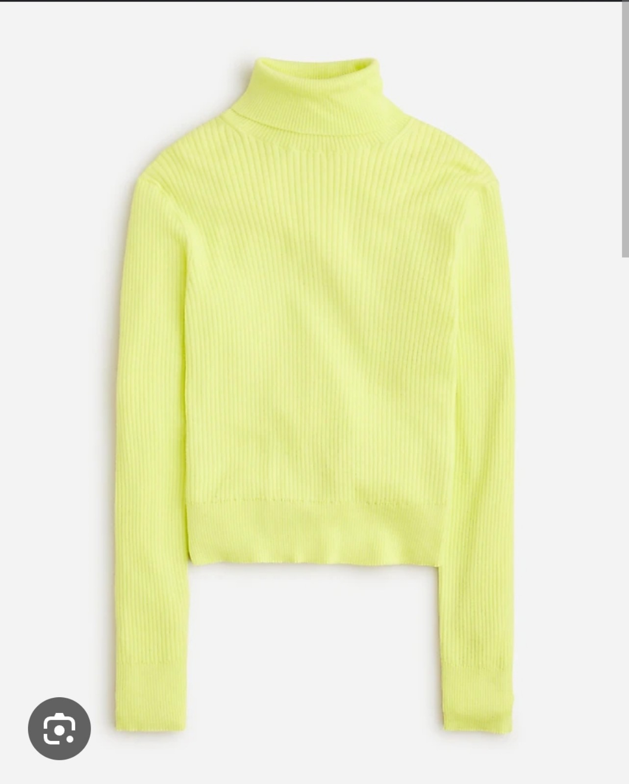J. Crew Lyocell Silk Ribbed Colorful Neon Turtleneck Knit Sweater Med Orig 118