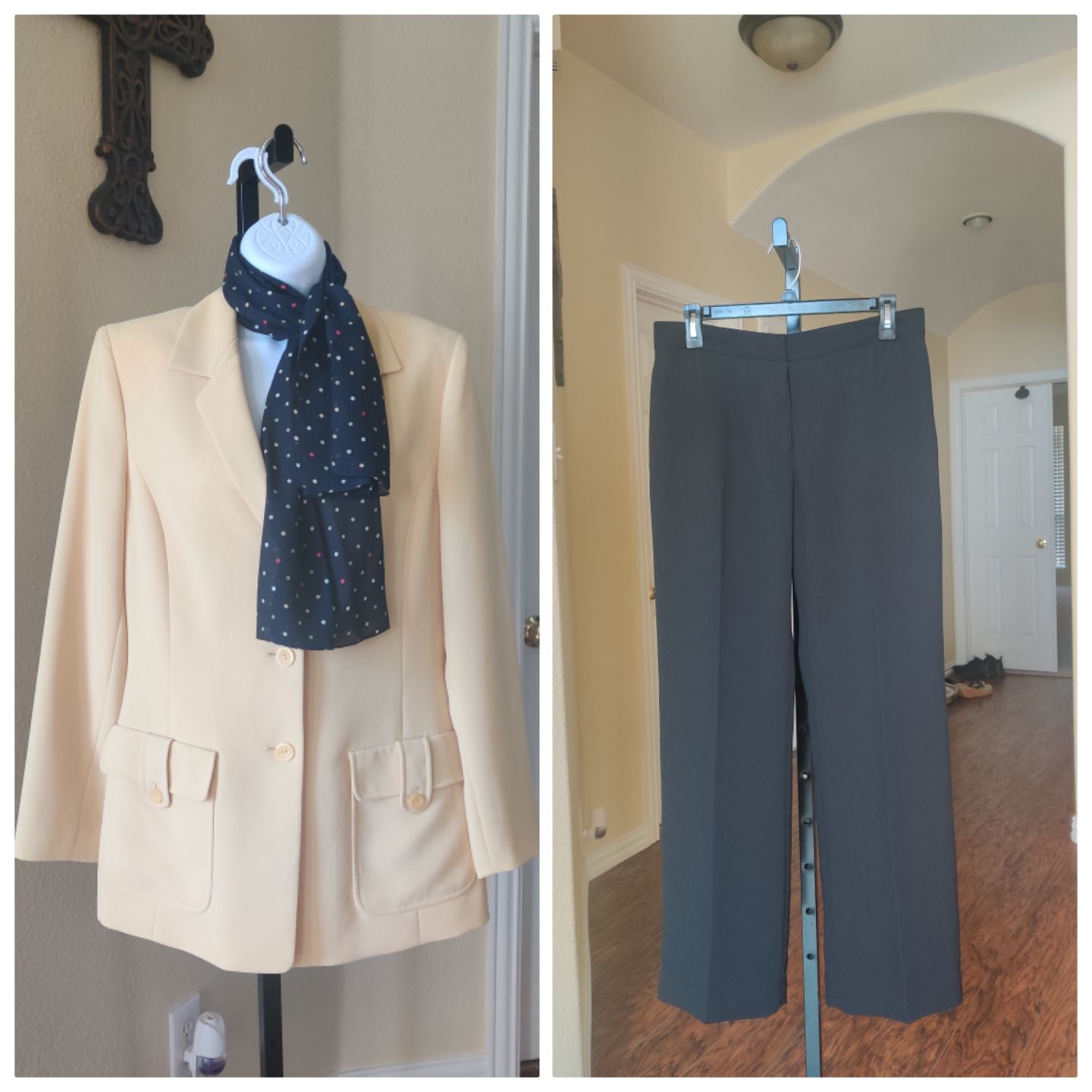Le Suit 3pc Yellow and Black Pant Suit 6