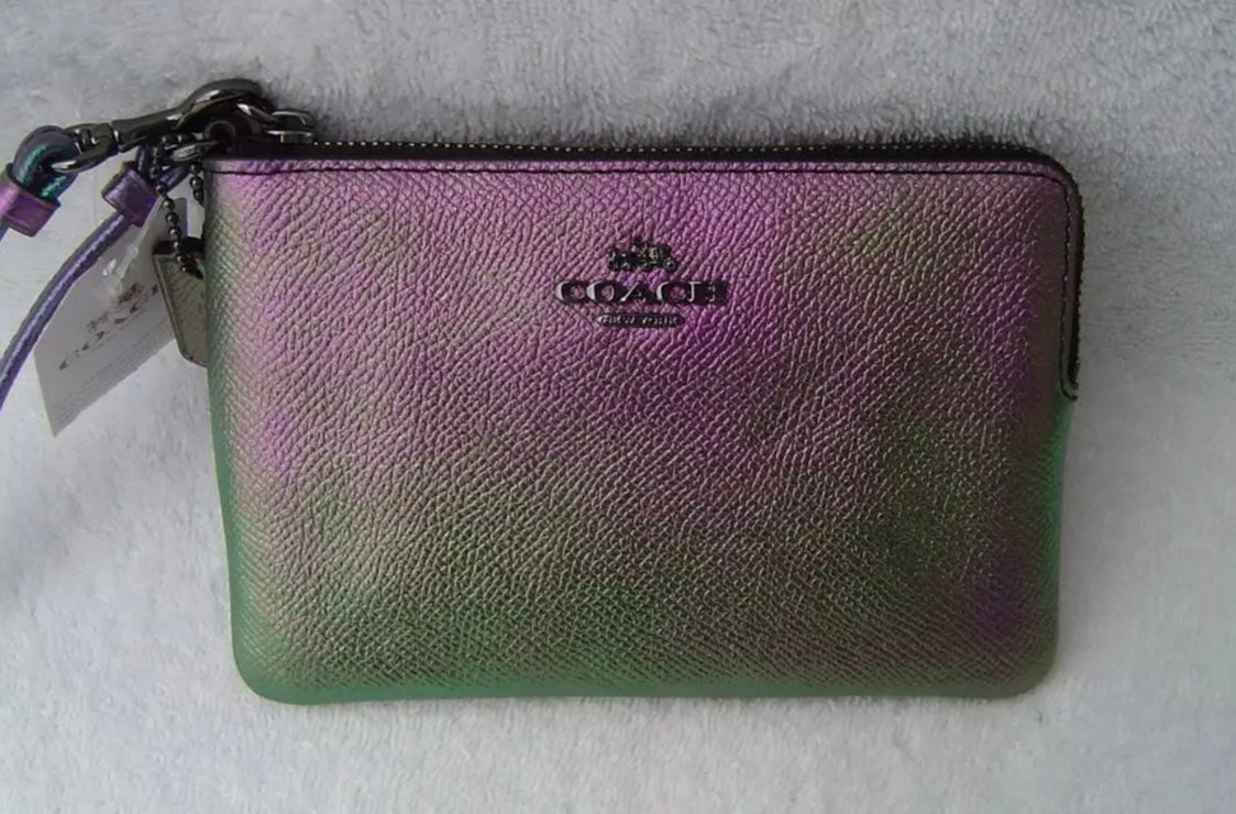 NWT RARE Coach Hologram Wristlet F64938 Holographic Iridescent order