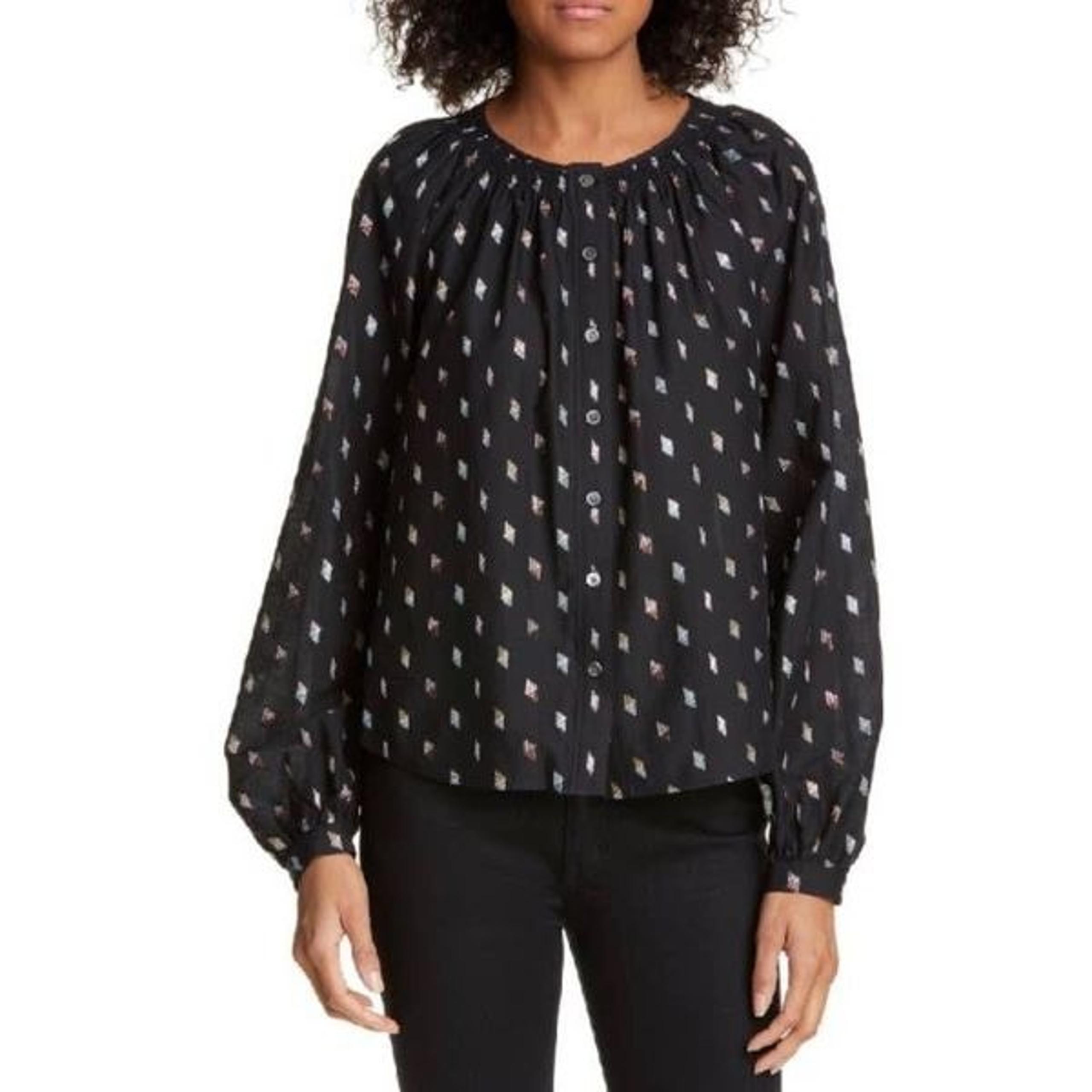 Veronica Beard Madge Metallic Top 8 NWT