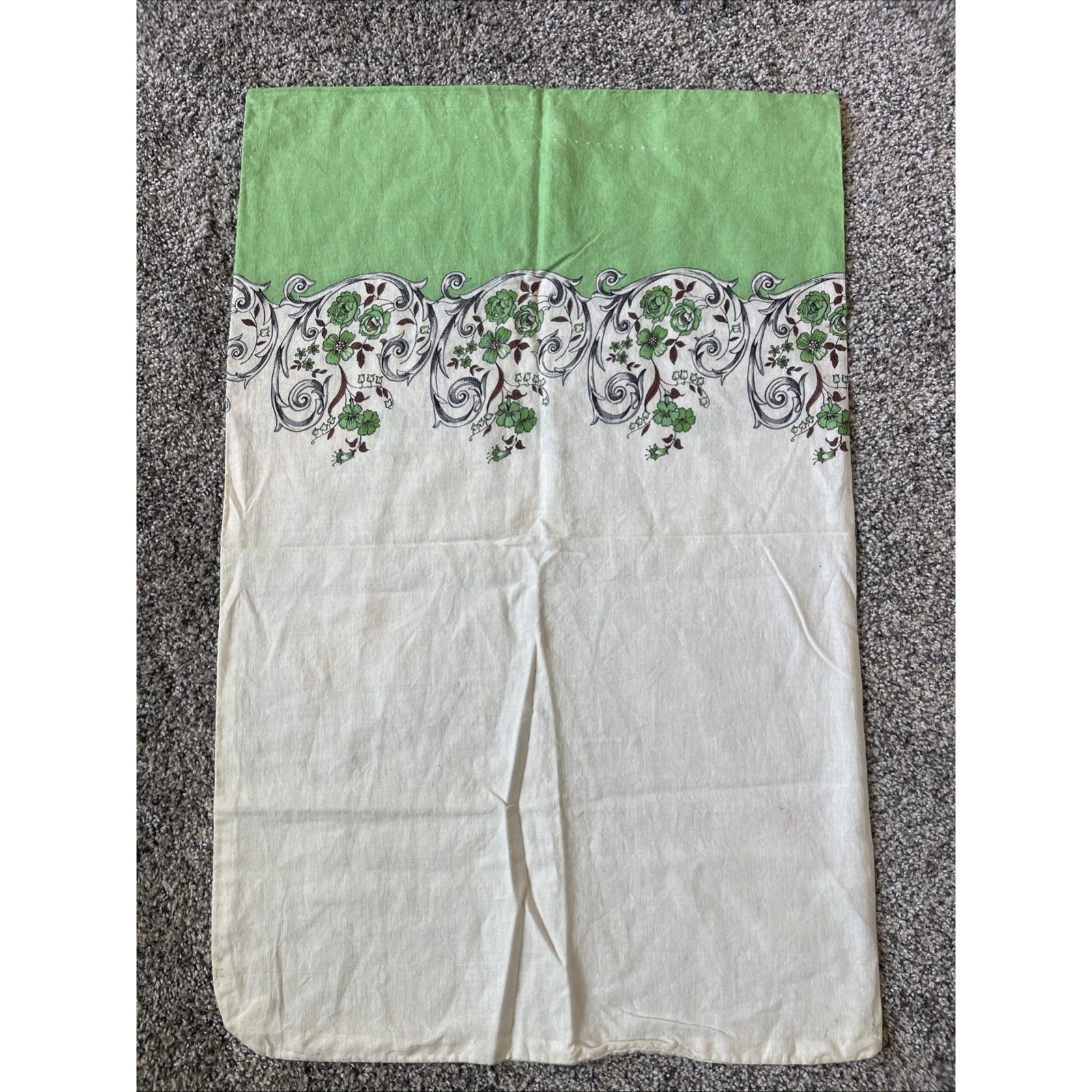 Vintage Depression Fabric Full Open Feed Sack Flour Sack Fabric 27x17.75”