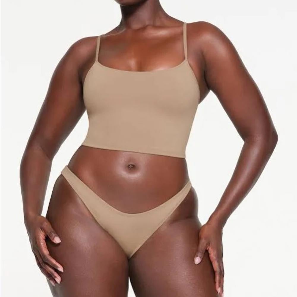 NWT SKIMS Cami Tank Swimsuit Set Large