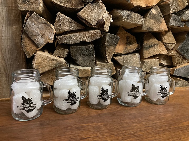 Stills in the Hills Central City shot glasses tasting tasters Colorado spirits