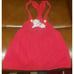 HOLDVintage Dobie Rainbow Brite girls toddler size 6 red corduroy overalls dress