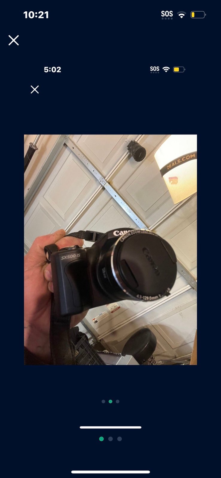 Canon sx500 IS camera