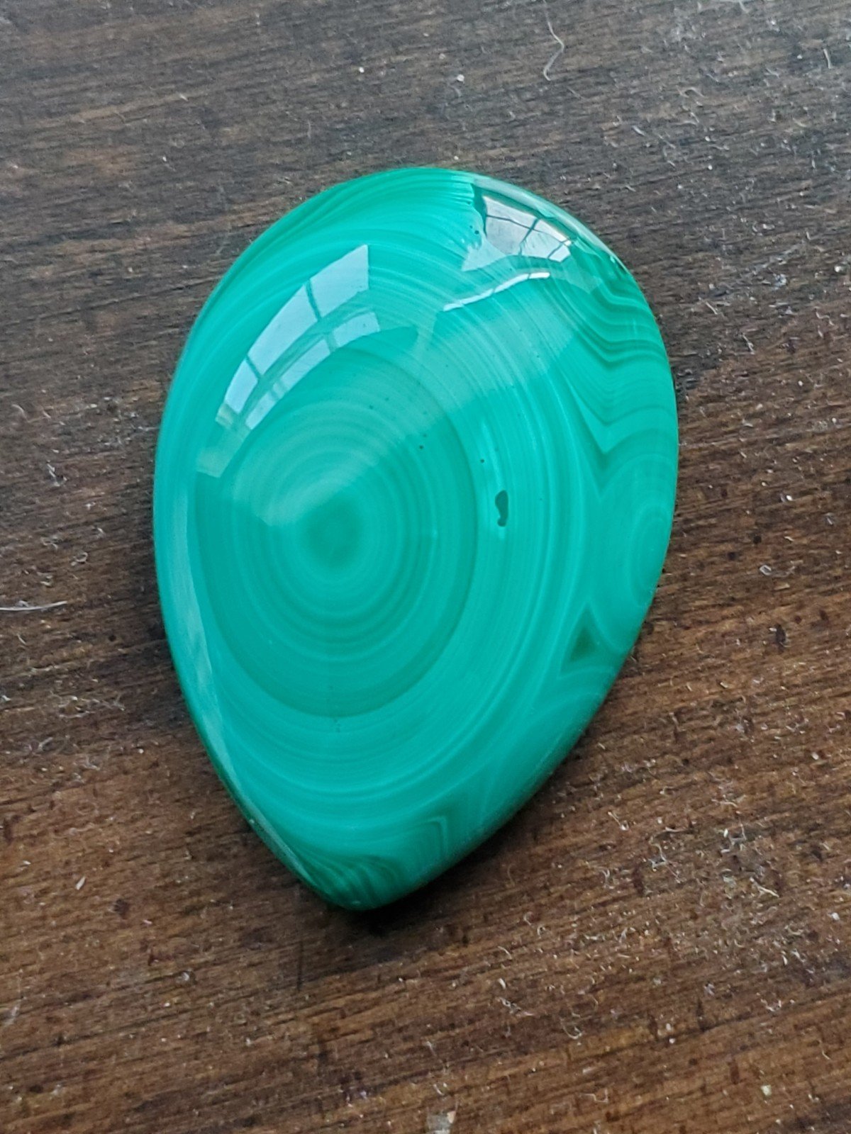 Bullseye Malachite Cabochon, Congo