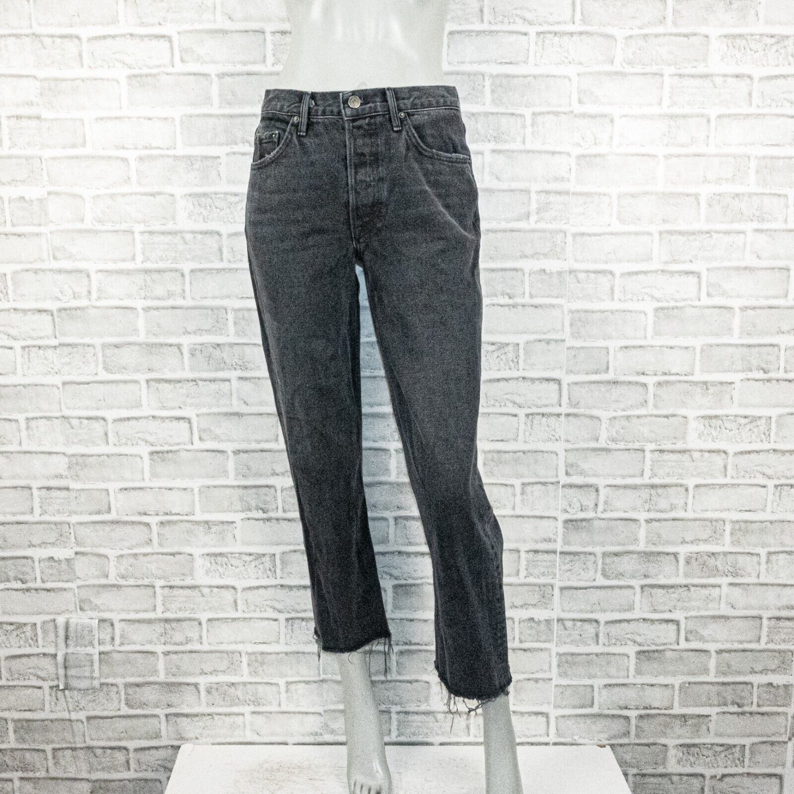GRLFRND Women's The HELENA High Rise Straight Crop Jeans Proud Mary sz 27