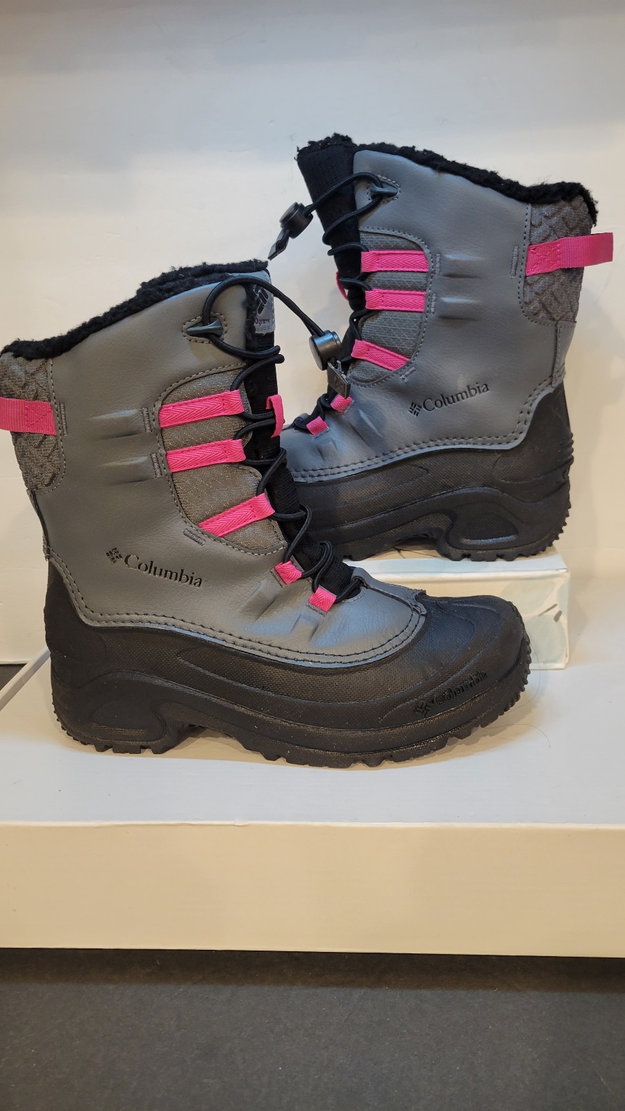Columbia Bugaboot Snow Boots Girl Youth Size 5 Omni-Heat Winter Insulated