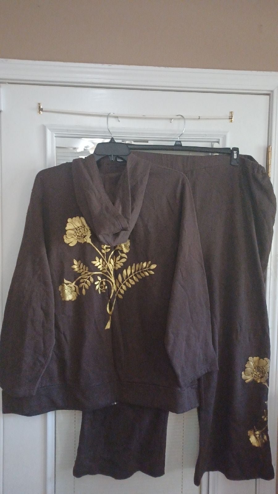 ROAMAN'S PLUS SIZE 3X BROWN SWEATSUIT
