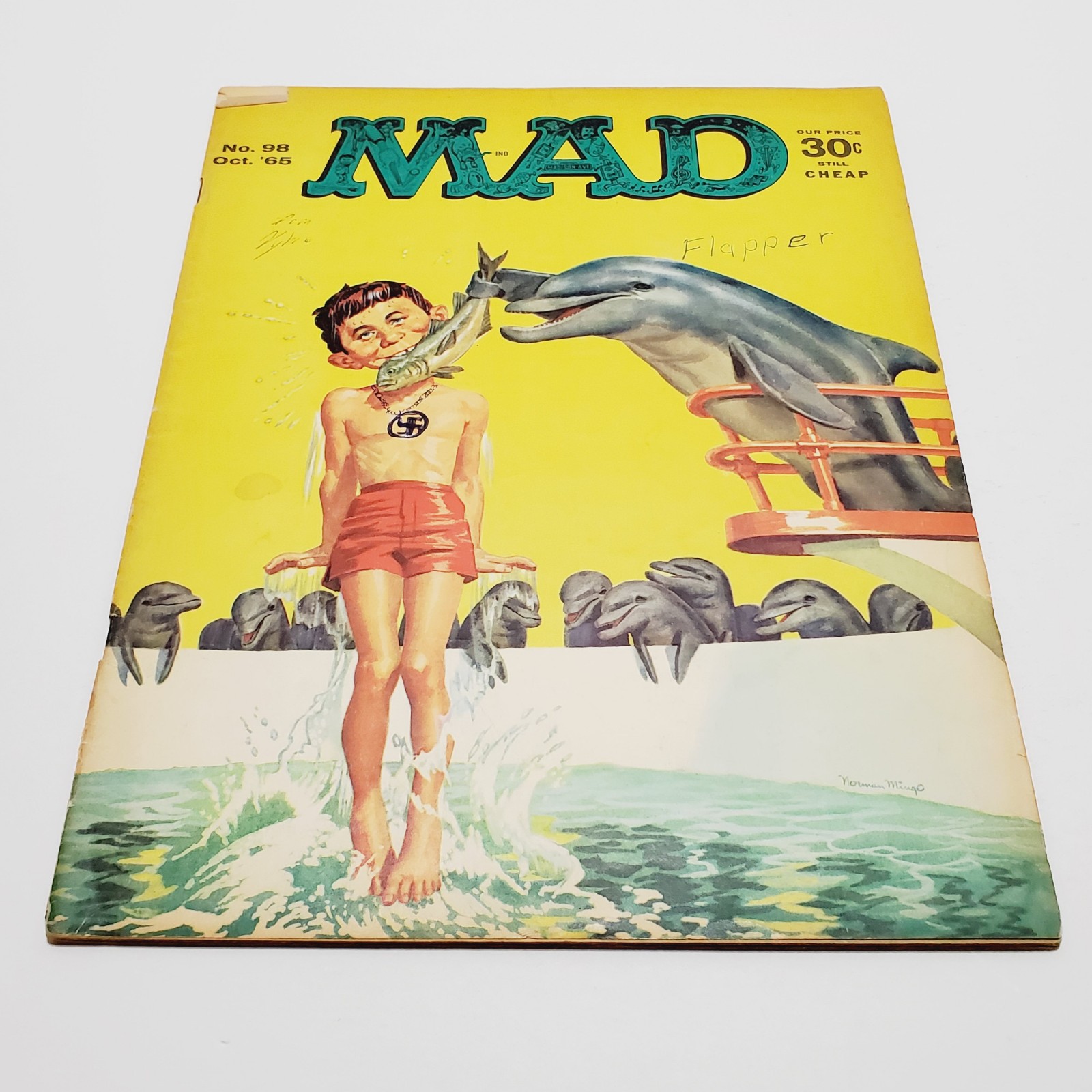 Mad Magazine Dolphin Feeding Issue #98 October 1965