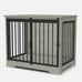 Heavy Duty Dog Crate Furniture with Barn Door, Wood Indoor Dog Crate Kennel crat