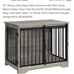 Heavy Duty Dog Crate Furniture with Barn Door, Wood Indoor Dog Crate Kennel crat