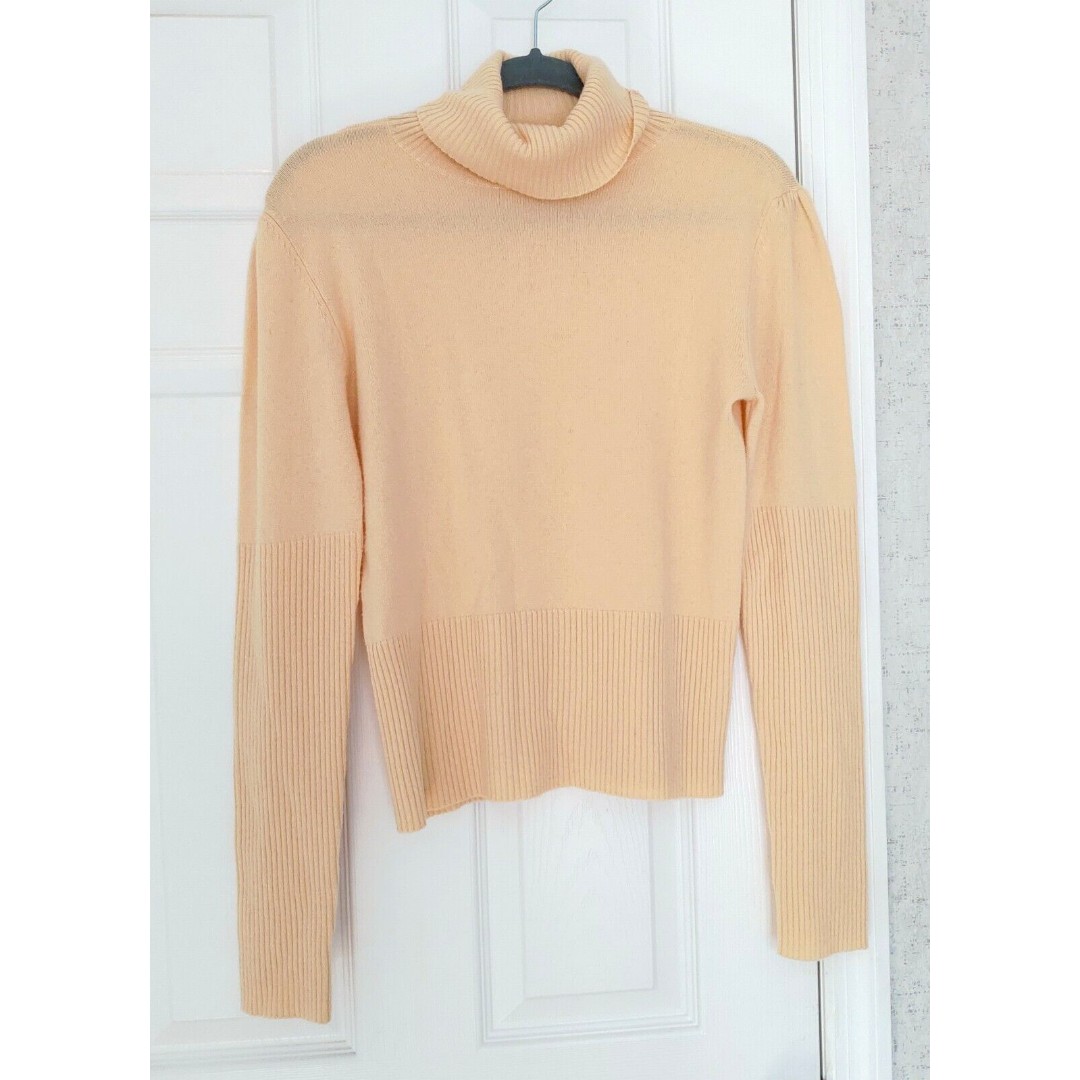 Anthropologie Beth Bowley Cashmere Sweater Large Cream ivory womens