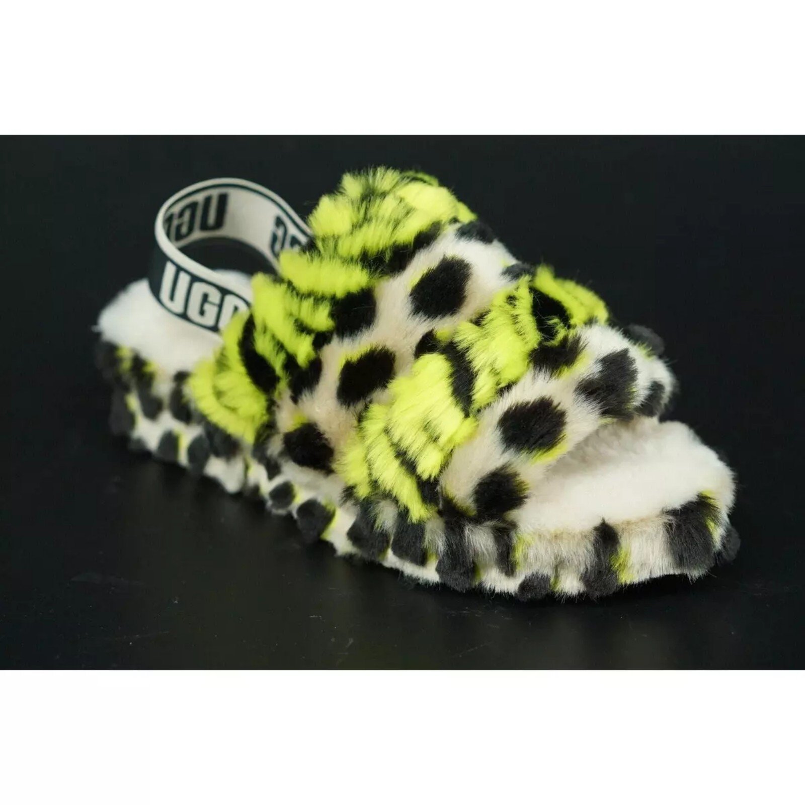 UGG Fluff Yeah! Lime Leopard/ NWT/ SZ 12!/ Never worn!/ SOLD OUT!