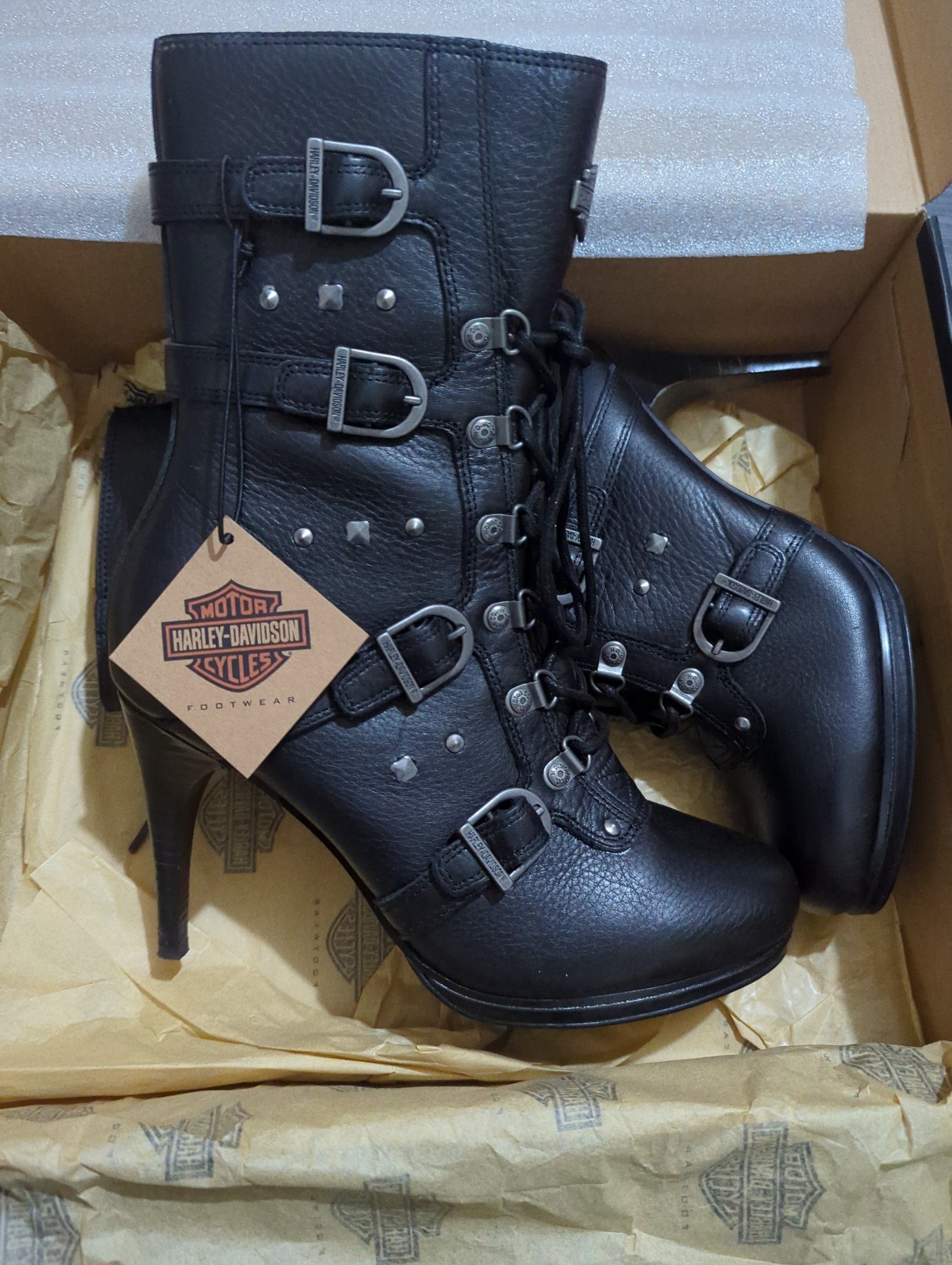 Harley Davidson High Heel Boots Size US 9