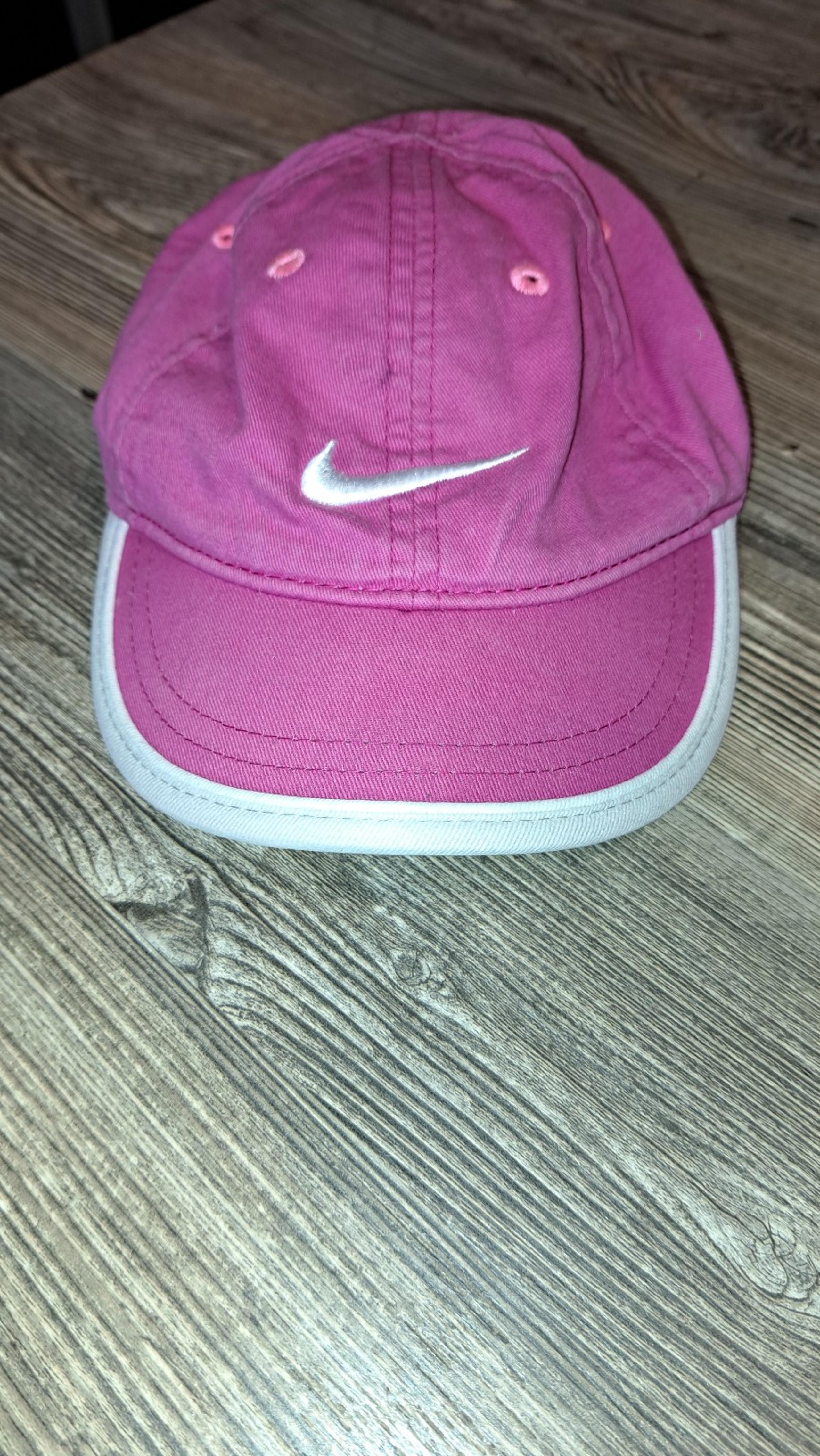 Nike Girls Hat, Size 4-6x, Pink and White
