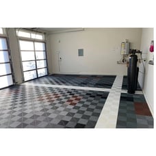 Swisstrax Ribtrax PRO Interlocking Garage Floor Tiles, 15.75 x 15.75-In GRAY NEW