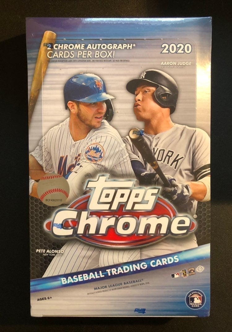 2020 TOPPS CHROME HOBBY BOX SEALED