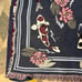Vintage Koi fish swimming lotus floral woven fringe sofa throw tapestry blanket