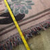 Vintage Koi fish swimming lotus floral woven fringe sofa throw tapestry blanket