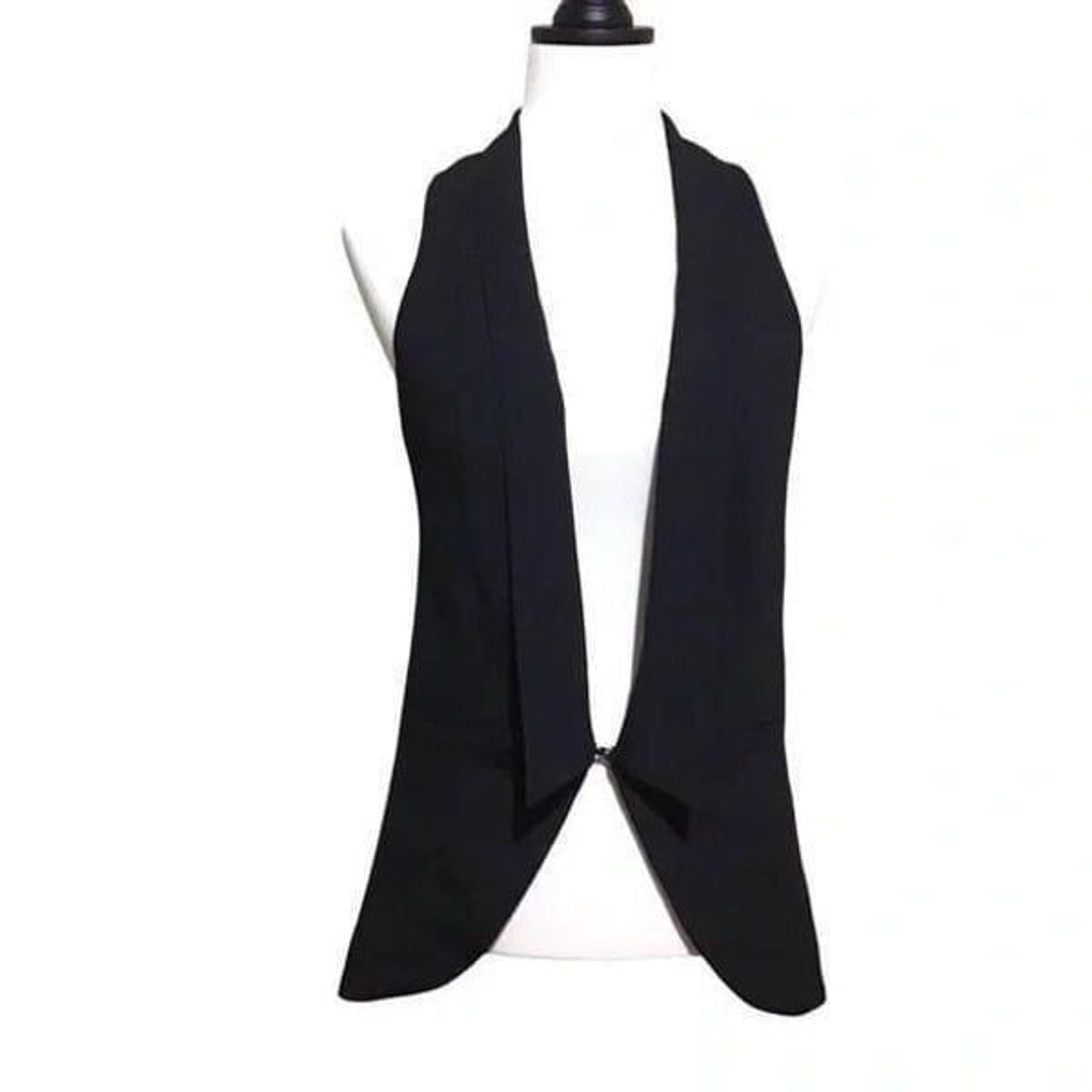 Bisou Bisou Michele Bonbot Black Long Vest XS