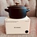 Le Creuset NIB Mini Stone Ware Black Cocotte w/ Gold Heart Knob 10cm - #2