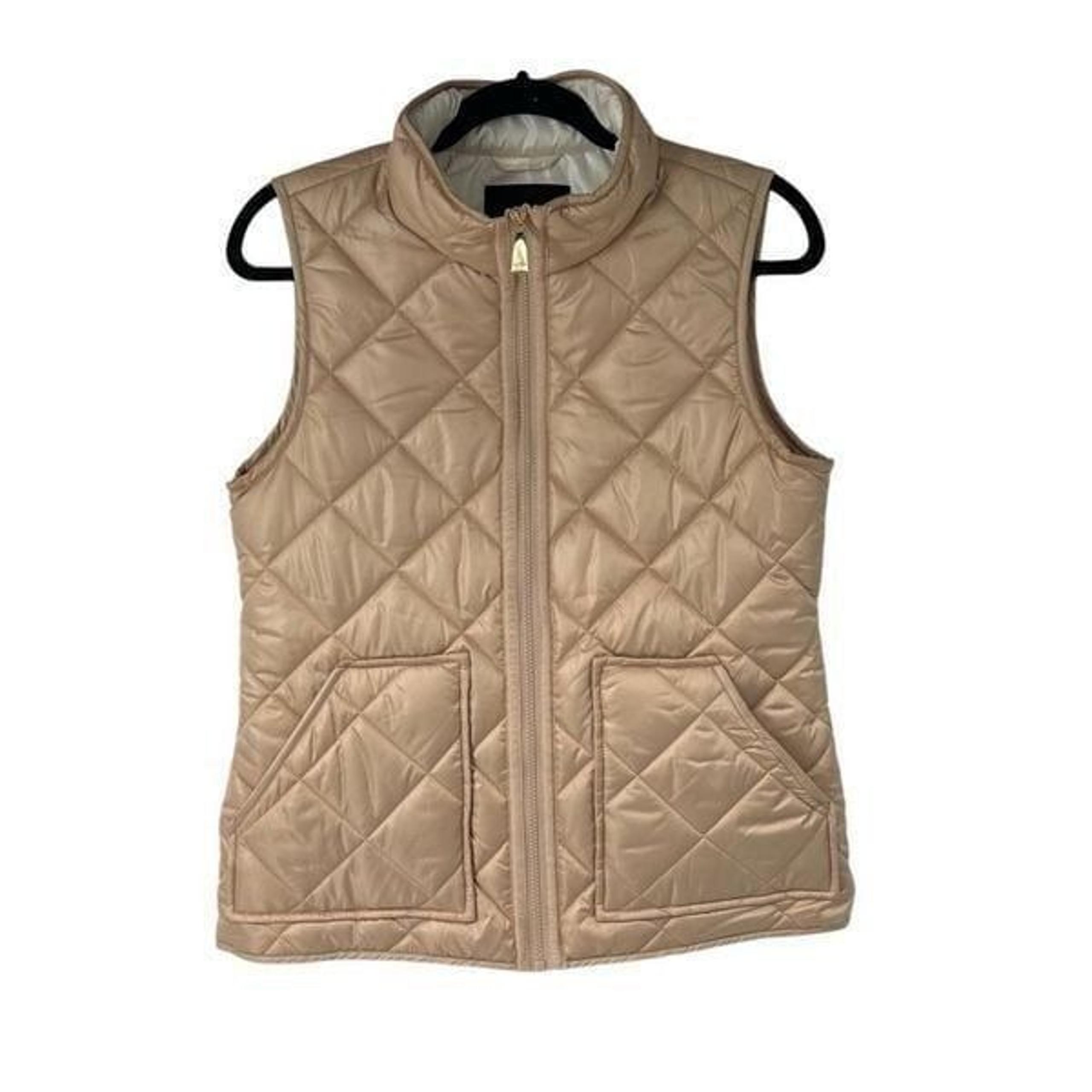 Kate Spade Quilted Vest Toasted Peanut Sz S Women’s